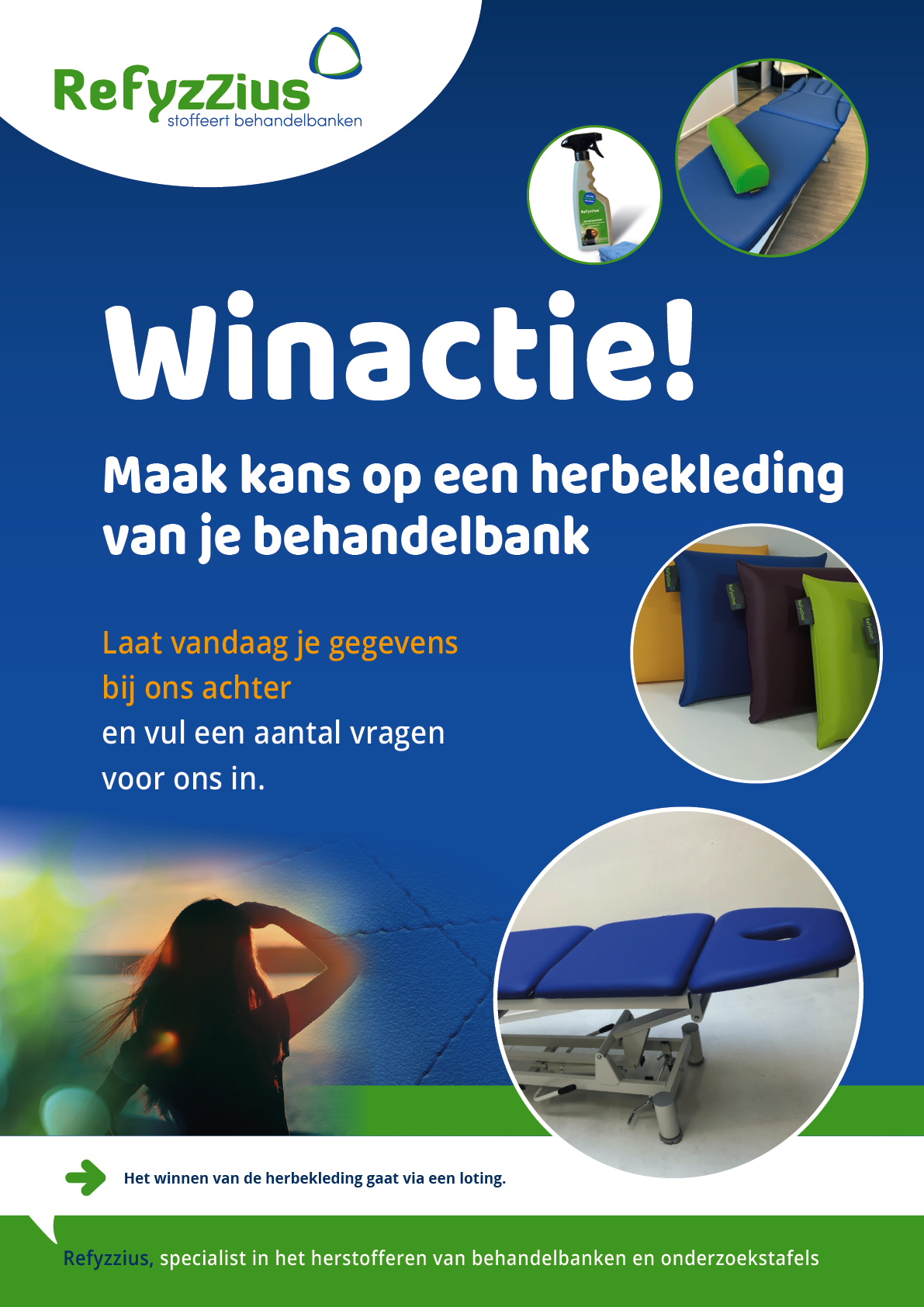 Winactie - maak kan op een herbekleding van een behandelbank